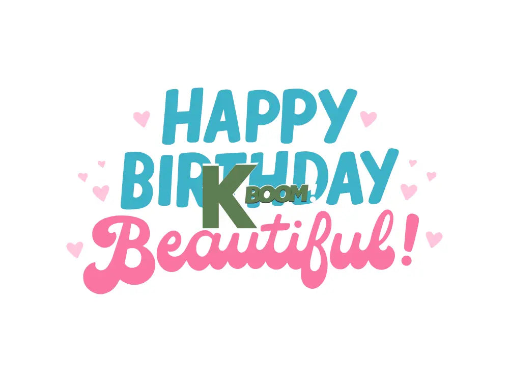 Iron On DTF Transfers For T-Shirt Clothes about 22cm Birthday 3 DTF Transfers