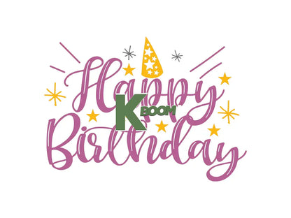 Iron On DTF Transfers For T-Shirt Clothes about 22cm Birthday 5 DTF Transfers