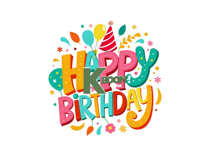 Iron On DTF Transfers For T-Shirt Clothes about 22cm Birthday 6 DTF Transfers