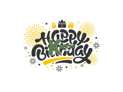 Iron On DTF Transfers For T-Shirt Clothes about 22cm Birthday 8 DTF Transfers