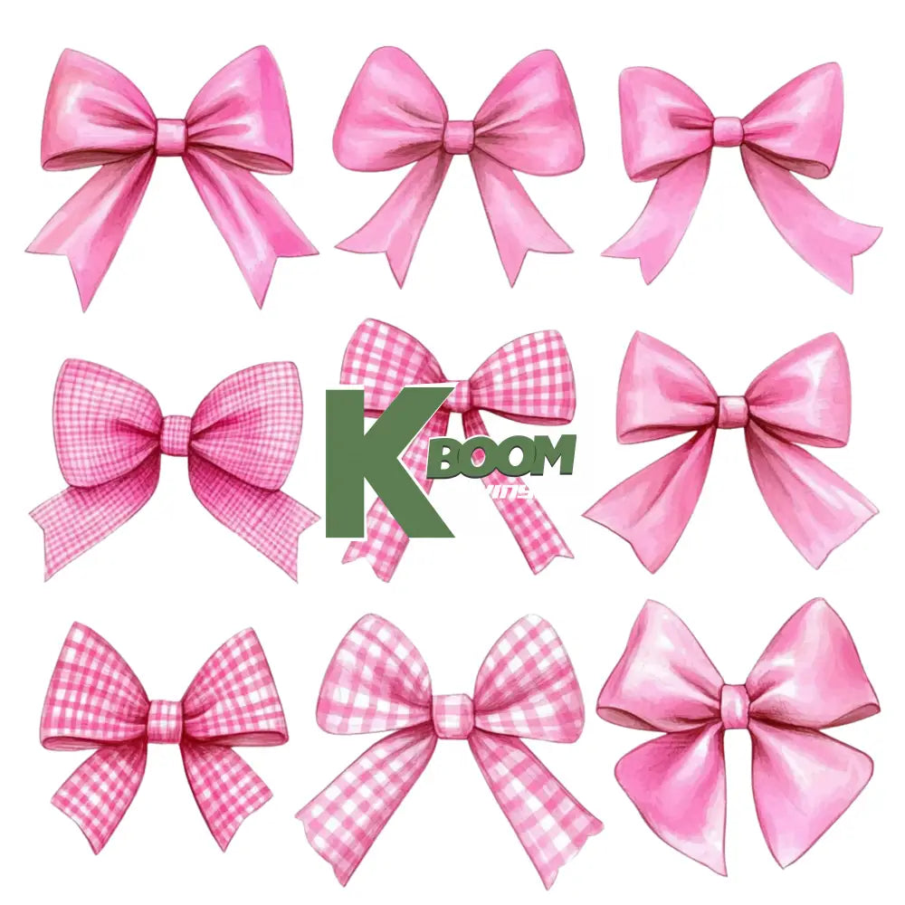 Iron On DTF Transfers For T-Shirt Clothes about 25cm Bows DTF Transfers