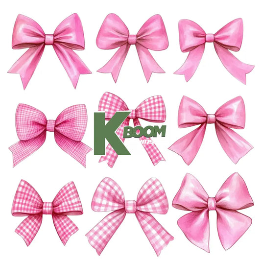 Iron On DTF Transfers For T-Shirt Clothes about 25cm Bows DTF Transfers