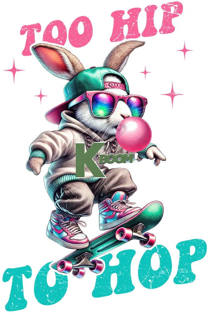 Iron On DTF Transfers For T-Shirt Clothes about 25cm Easter DTF Transfers