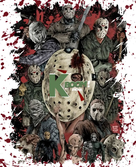 Iron On DTF Transfers For T-Shirt Clothes about 25cm horror 5 DTF Transfers