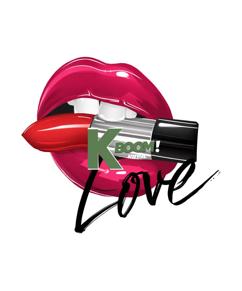 Iron On DTF Transfers For T-Shirt Clothes about 25cm Lips 1 DTF Transfers