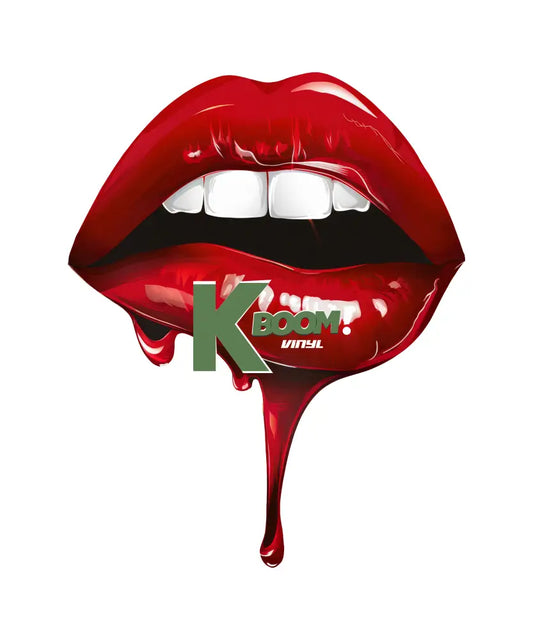 Iron On DTF Transfers For T-Shirt Clothes about 25cm Lips 7 DTF Transfers