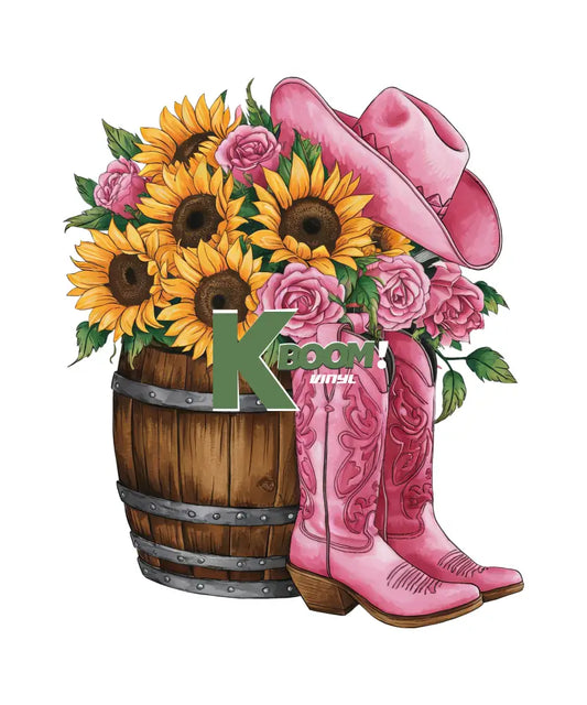 Iron On DTF Transfers For T-Shirt Clothes about 25cm Pink 3 DTF Transfers