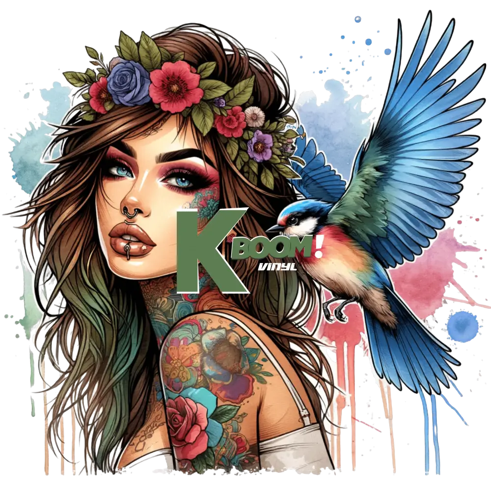 Iron On DTF Transfers For T-Shirt Clothes about 25cm tattoo girls 8 (82) DTF Transfers