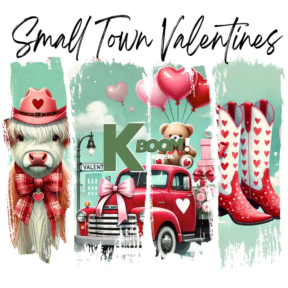 Iron On DTF Transfers For T-Shirt Clothes about 25cm Valentines DTF Transfers