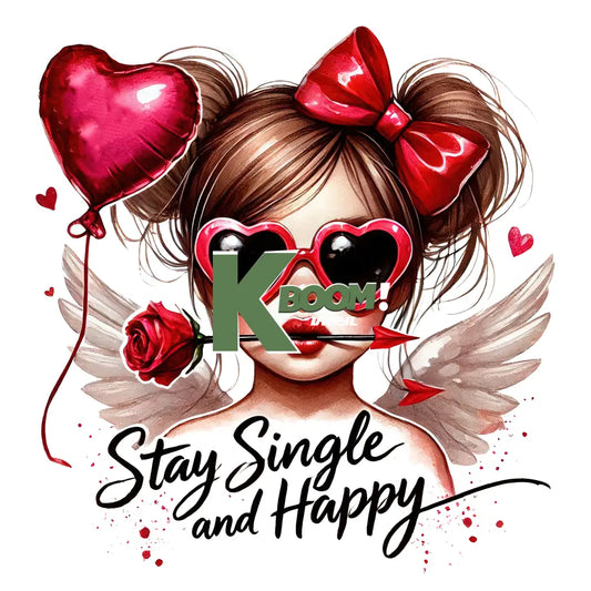 Iron On DTF Transfers For T-Shirt Clothes about 25cm Valentines DTF Transfers