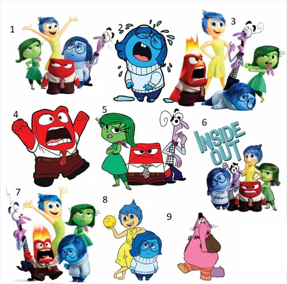 Iron On DTF Transfers For T-Shirt Clothes about 8cm - 10cm inside out DTF Transfers