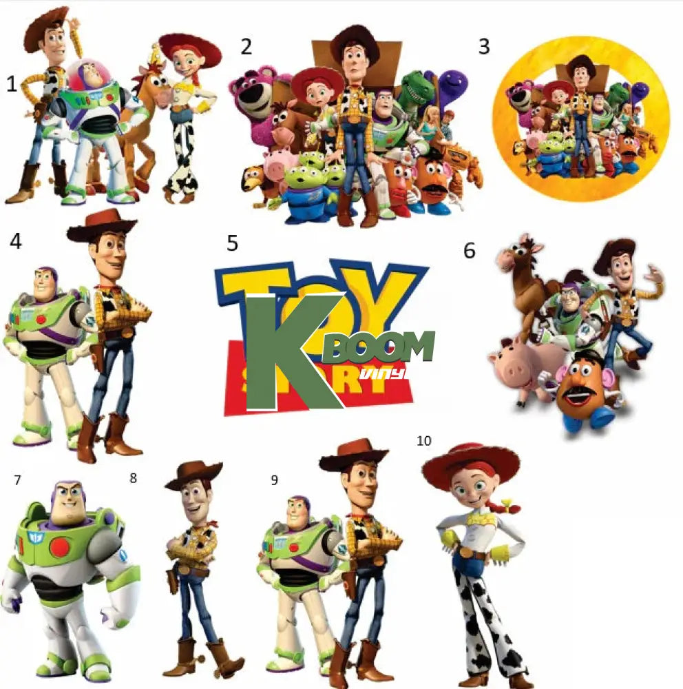 Iron On DTF Transfers For T-Shirt Clothes about 8cm - 10cm Toy story DTF Transfers