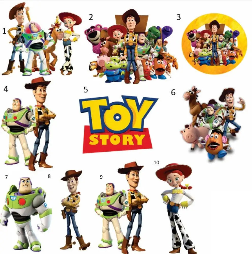 Iron On DTF Transfers For T-Shirt Clothes about 8cm - 10cm Toy story DTF Transfers