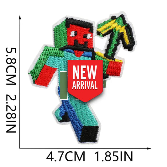 Iron-On Patches Minecraft