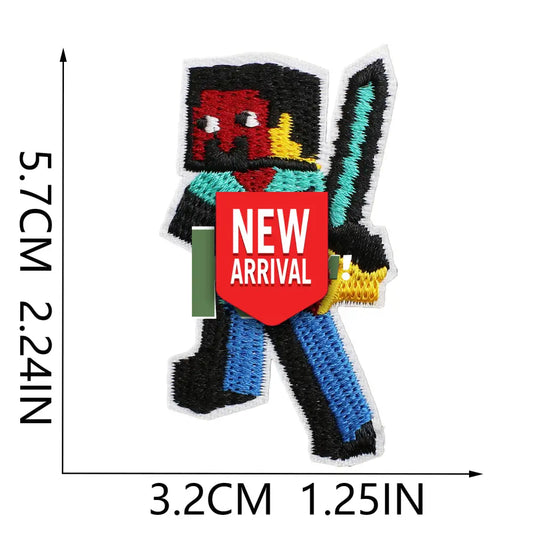 Iron-On Patches Minecraft