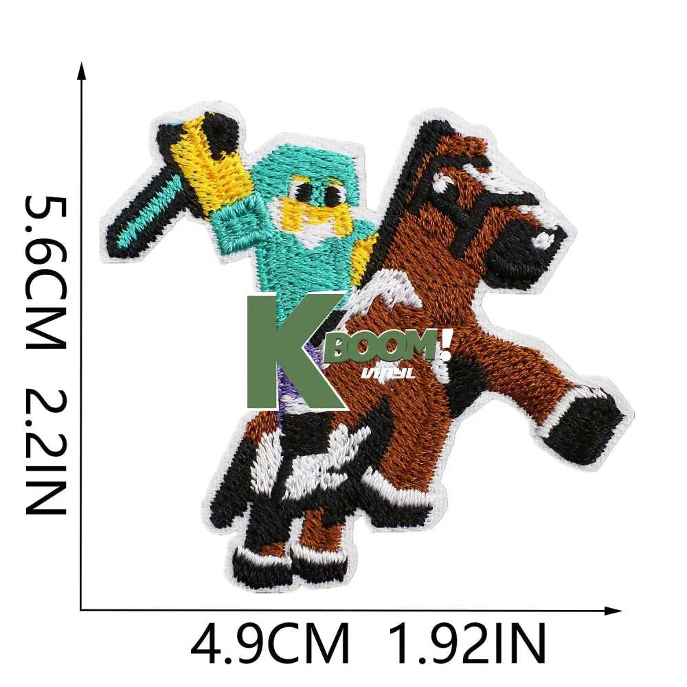 Iron-On Patches Minecraft