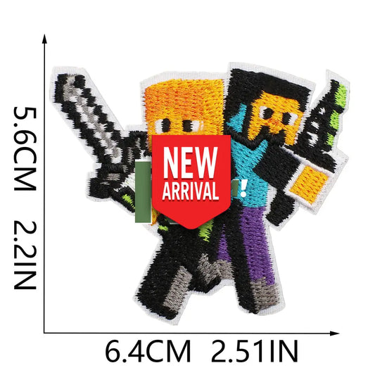 Iron-On Patches Minecraft