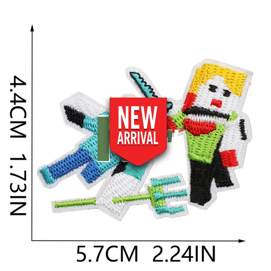 Iron-On Patches Minecraft