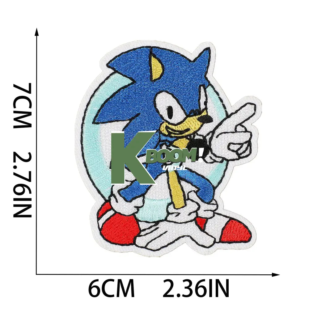 Iron On Patches Sonic