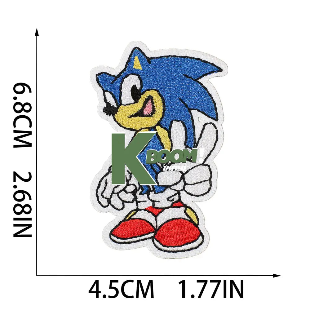 Iron On Patches Sonic