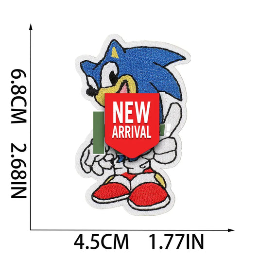 Iron On Patches Sonic