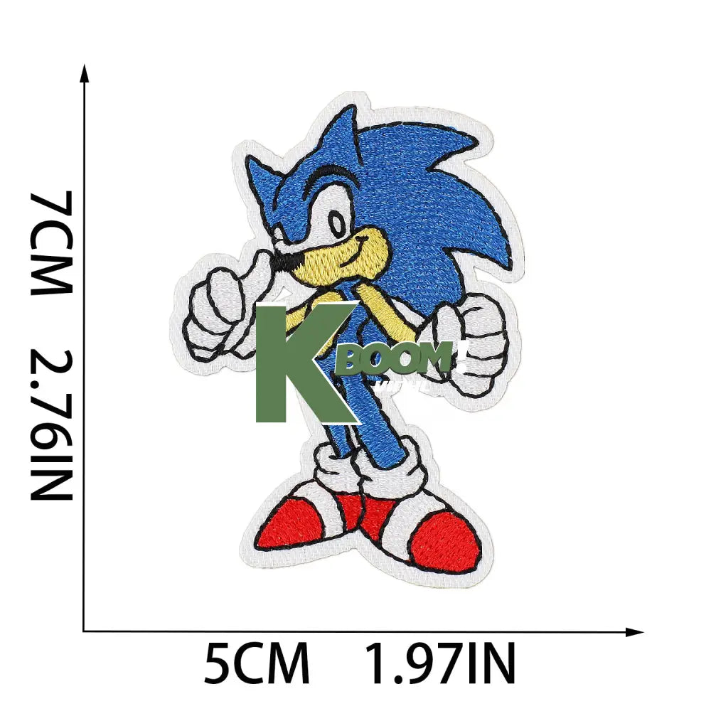 Iron On Patches Sonic