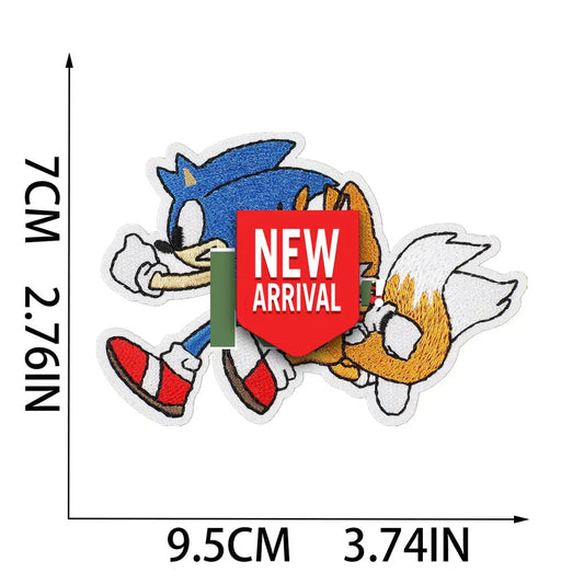 Iron On Patches Sonic