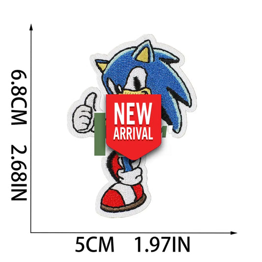 Iron On Patches Sonic
