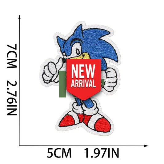 Iron On Patches Sonic