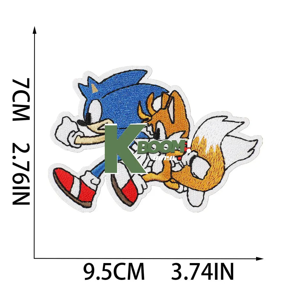 Iron On Patches Sonic