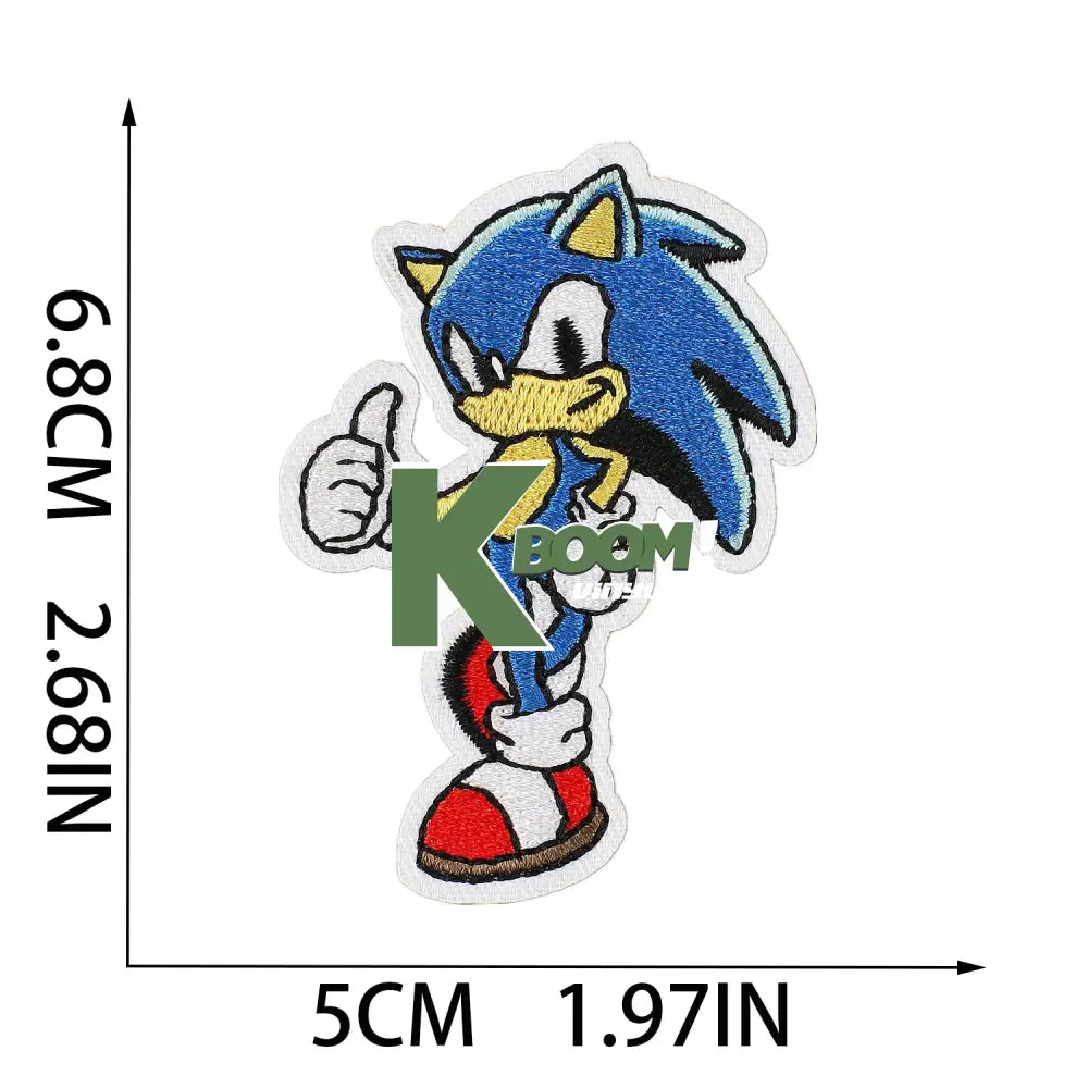 Iron On Patches Sonic