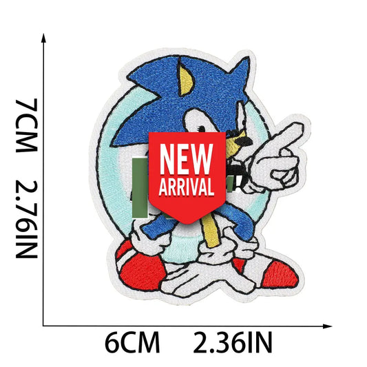 Iron On Patches Sonic