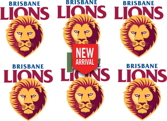Iron on Transfer x 6 - AFL Brisbane Lions