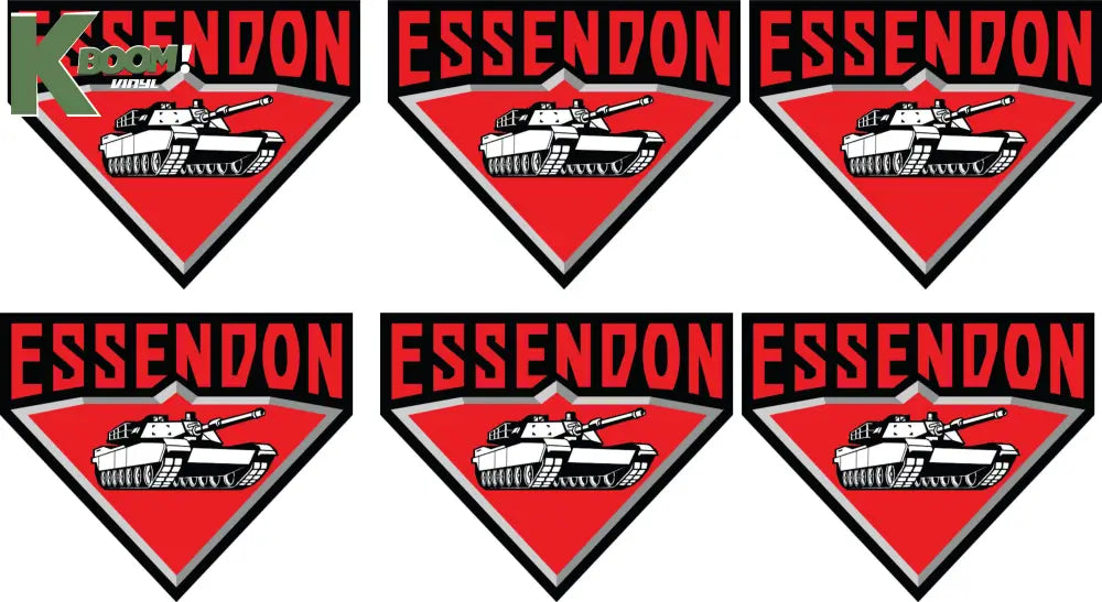 Iron on Transfer x 6 - AFL Essendon