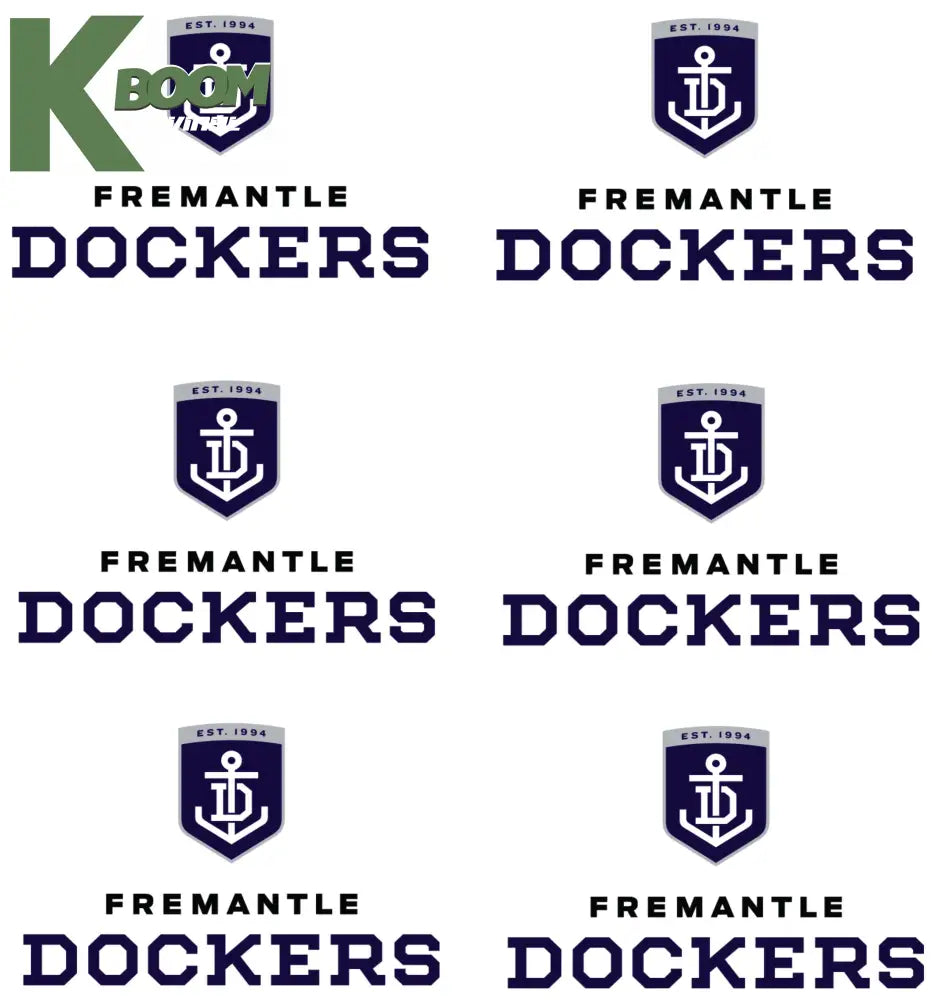 Iron on Transfer x 6 - AFL Fremantle