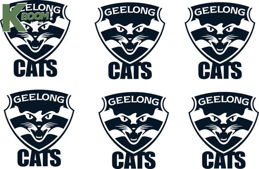 Iron on Transfer x 6 - AFL Geelong