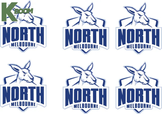 Iron on Transfer x 6 - AFL North Melbourne