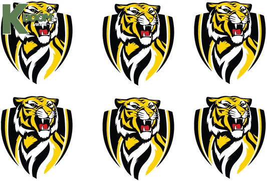 Iron on Transfer x 6 - AFL Richmond