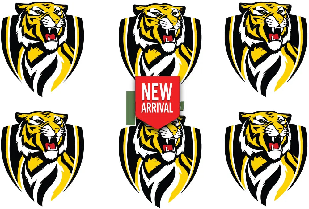 Iron on Transfer x 6 - AFL Richmond