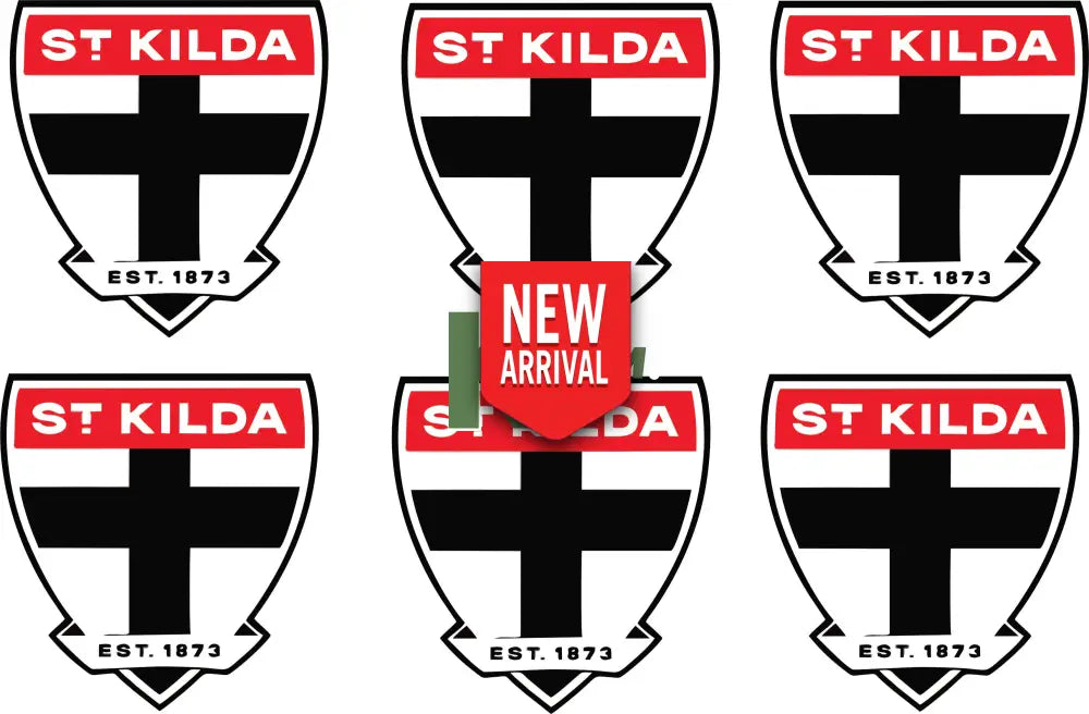 Iron on Transfer x 6 - AFL St Kilda