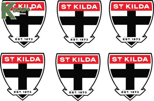 Iron on Transfer x 6 - AFL St Kilda