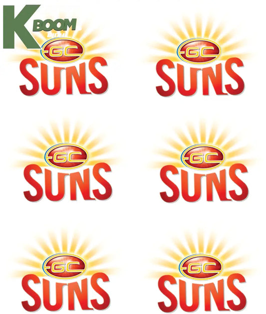 Iron on Transfer x 6 - AFL Suns