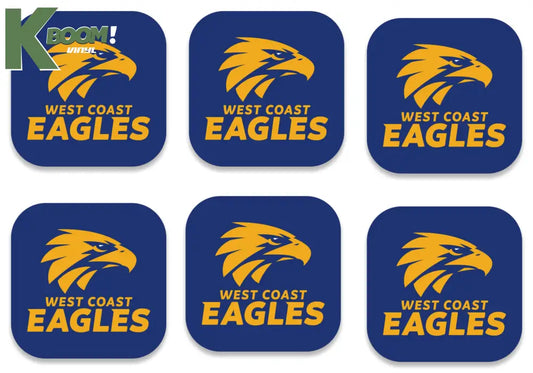 Iron on Transfer x 6 - AFL west coast eagles