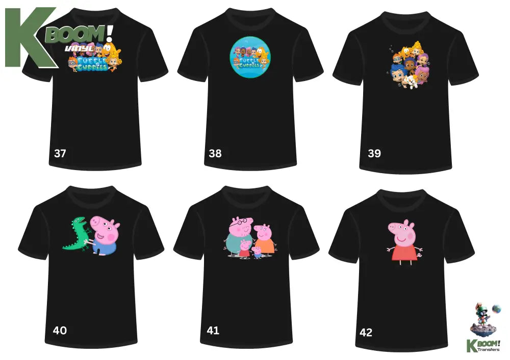 Kids jb wear Black T-Shirt + Front Print image 37 to 42