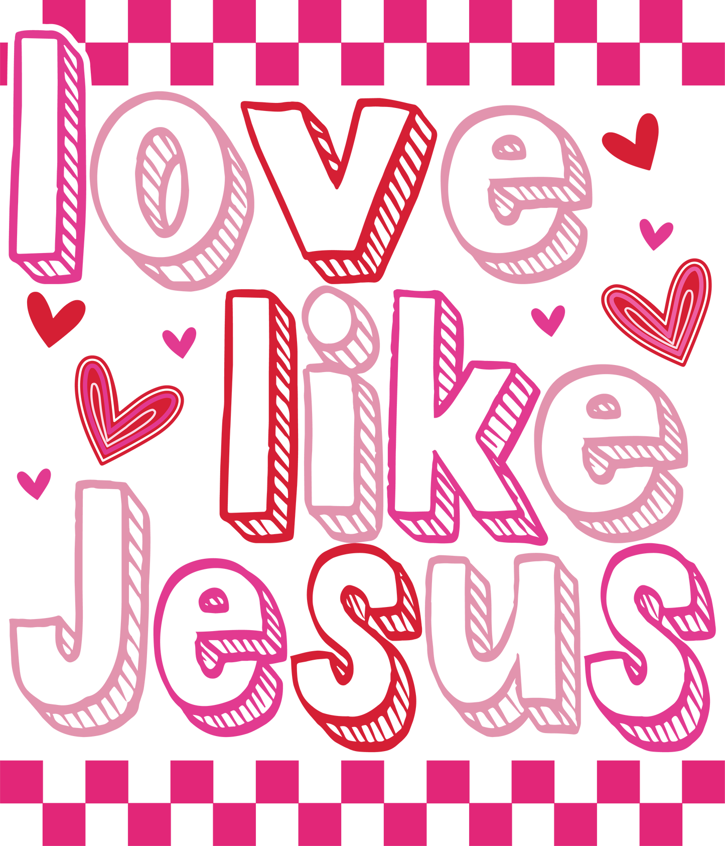 Iron On DTF Transfers For T-Shirt Clothes about 22cm 10 to choice from Valentines