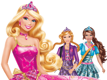 Iron On DTF Transfers For T-Shirt Clothes about 20cm 8 to choice from Barbie 2