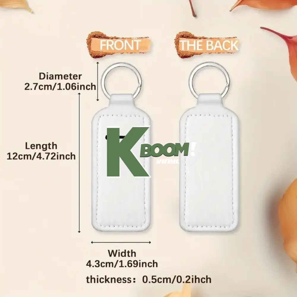 Sublimation Lipstick Storage Pendant Keychain Blank