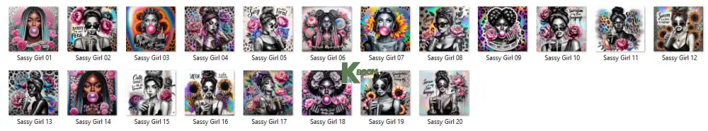 Sublimation prints package / Ready to press 20pc (19)