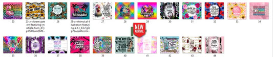 Sublimation prints package / Ready to press 22pc (27)