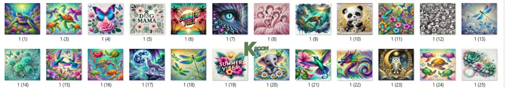 Sublimation prints package / Ready to press 16pc (1)